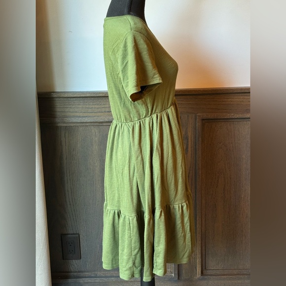 TORRID Size 00 Mini Rib Knit Babydoll Skater Dress 6049E1M - Picture 4 of 7